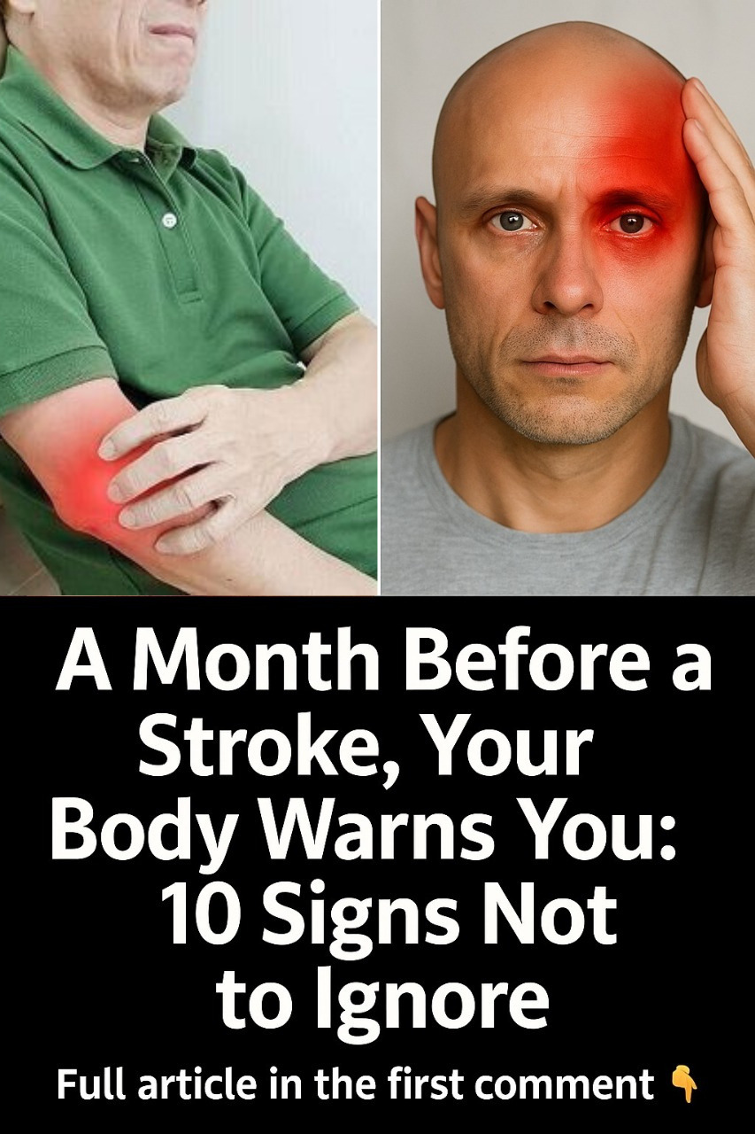 A month before a stroke, your body warns you: 10 signs not to ignore