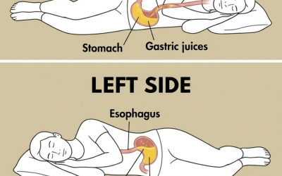 What risks do you run when you sleep on your right side?