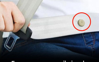 Do you know what that little button on your seat belt does? Find out more in the comments! ⬇️