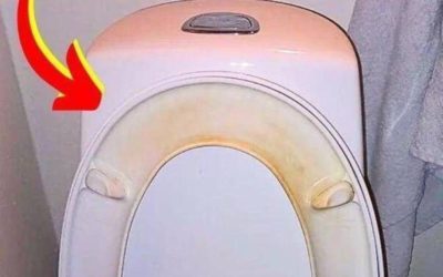The trick to removing yellow stains from the toilet seat