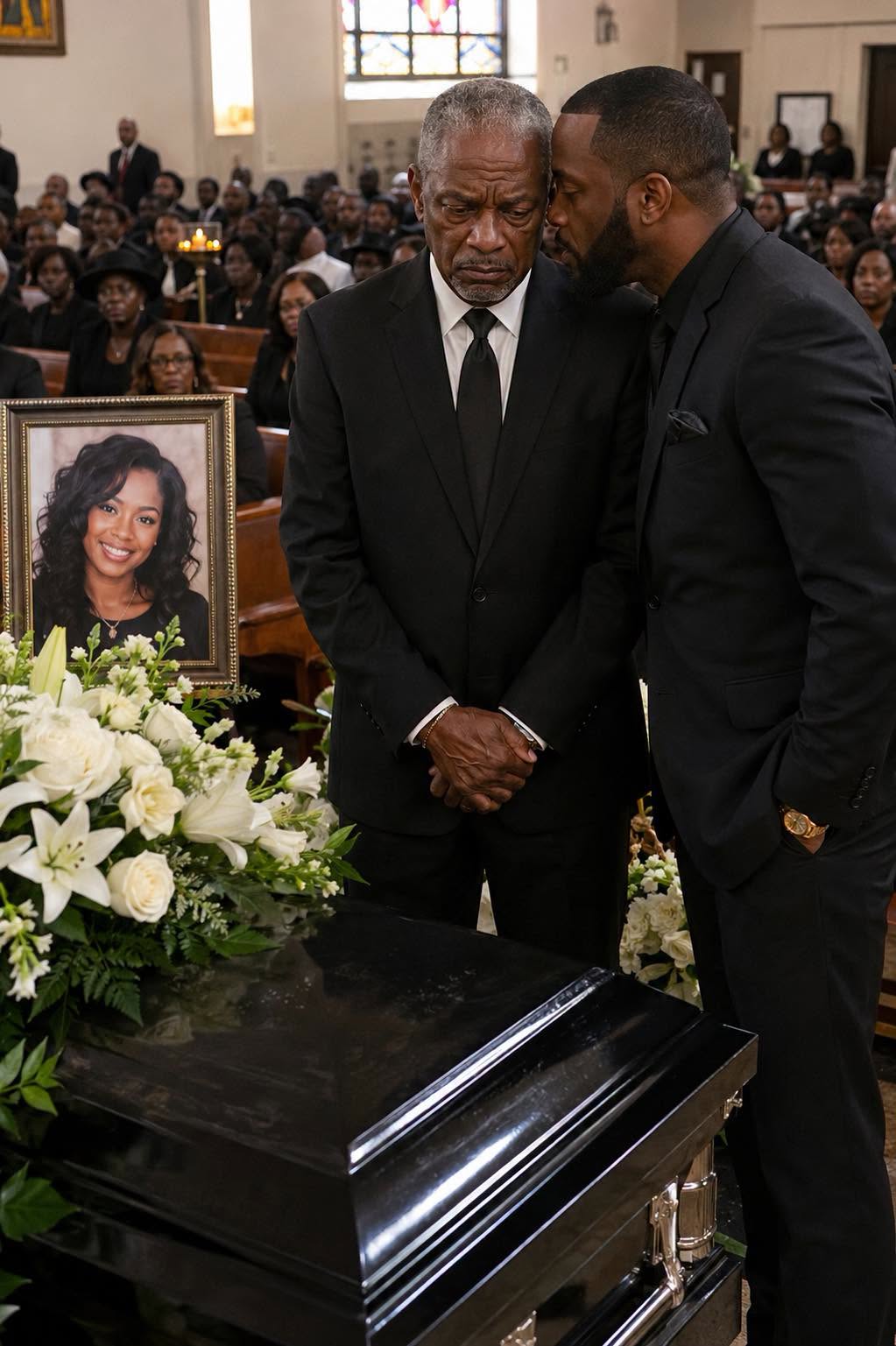 At my daughter’s funeral, my son-in-law stepped close and whispered, “You have twenty-four hours to leave my home.” I met his gaze, smiled quietly, and said nothing. That night, I packed one small suitcase and walked out without a goodbye. Seven days later, his phone rang.  I heard the voice on the other end say, “Sir… you own eighty-four percent of the company.” That was the moment everything shifted and the real story was only beginning.  The day we buried my daughter Laura was the darkest of my life. The church was filled with people, yet I had never felt more isolated. I stood before the sealed casket, unable to accept that I would never hear her voice again. Laura was my entire world. After her mother passed away, I raised her on my own, worked two jobs to pay for her college, and stood beside her through every stage of her life—even when she married Daniel, the man who would later become my son-in-law.  Daniel looked composed that day, dressed perfectly in black, accepting condolences as though he were the primary victim of the loss. Throughout the ceremony, he barely acknowledged me. When the service ended and people began to leave, he approached with a cold expression and spoke in a low voice.  “Antonio,” he said, “we need to talk.”  We moved a short distance away from the others. Then he said the words I will never forget: “You have twenty-four hours to leave my house.”  He didn’t shout. He didn’t argue. It was a short, merciless command—delivered on the very day my daughter was laid to rest. He explained that the house was legally his, that he needed “space,” and that he didn’t want complications. I looked at him, felt my chest tighten… and smiled.  I didn’t protest. I didn’t remind him of the years I lived there supporting Laura. I didn’t mention the money I contributed when he was just starting out.  I simply nodded.  That same night, I packed a single suitcase—some clothes, important documents, and an old photograph of Laura as a child. I left the keys on the table and walked out quietly. I spent the night in a small motel near the station. Daniel believed he had won, that he had humiliated me and removed me from his life forever.  What he didn’t know was that I had been a silent partner in his business from the very beginning.  A week later, as I calmly drank my coffee, his phone rang and that call would become the start of his worst nightmare…  📌This is PART OF THE STORY. If you want to read the full story, type OK in the comments below. Then tap “view all comments” and check my first comment for the full story.