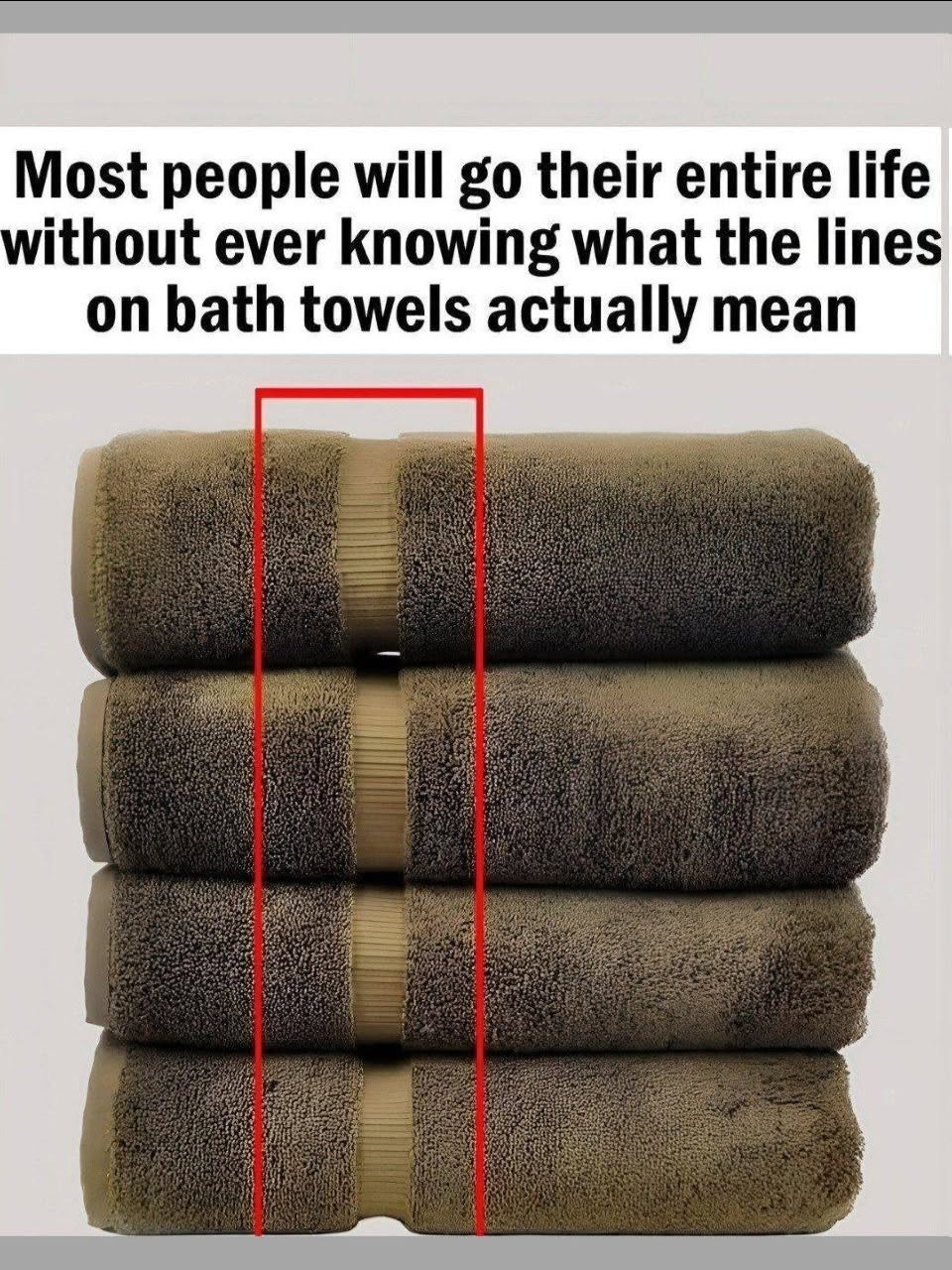 here is what the Lines on bath towels Actually Mean
