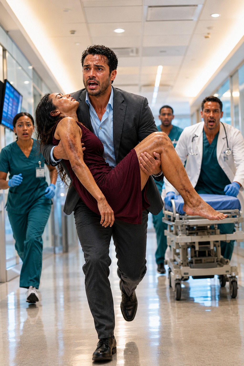 My husband @ʙᴜsᴇᴅ me every day, hiding all the bruises behind locked doors and fake smiles. One night, after I lost consciousness, he carried me to the hospital, trembling but pretending nothing was wrong. “She slipped and fell in the bathroom,” he quickly told the doctor.