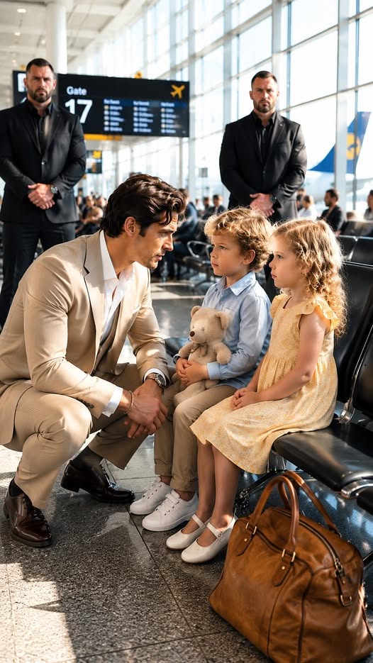 Two Five-Year-Old Twins Were Sitting Alone On An Airport Bench With No Goodbye, No Final Hug, And No One
