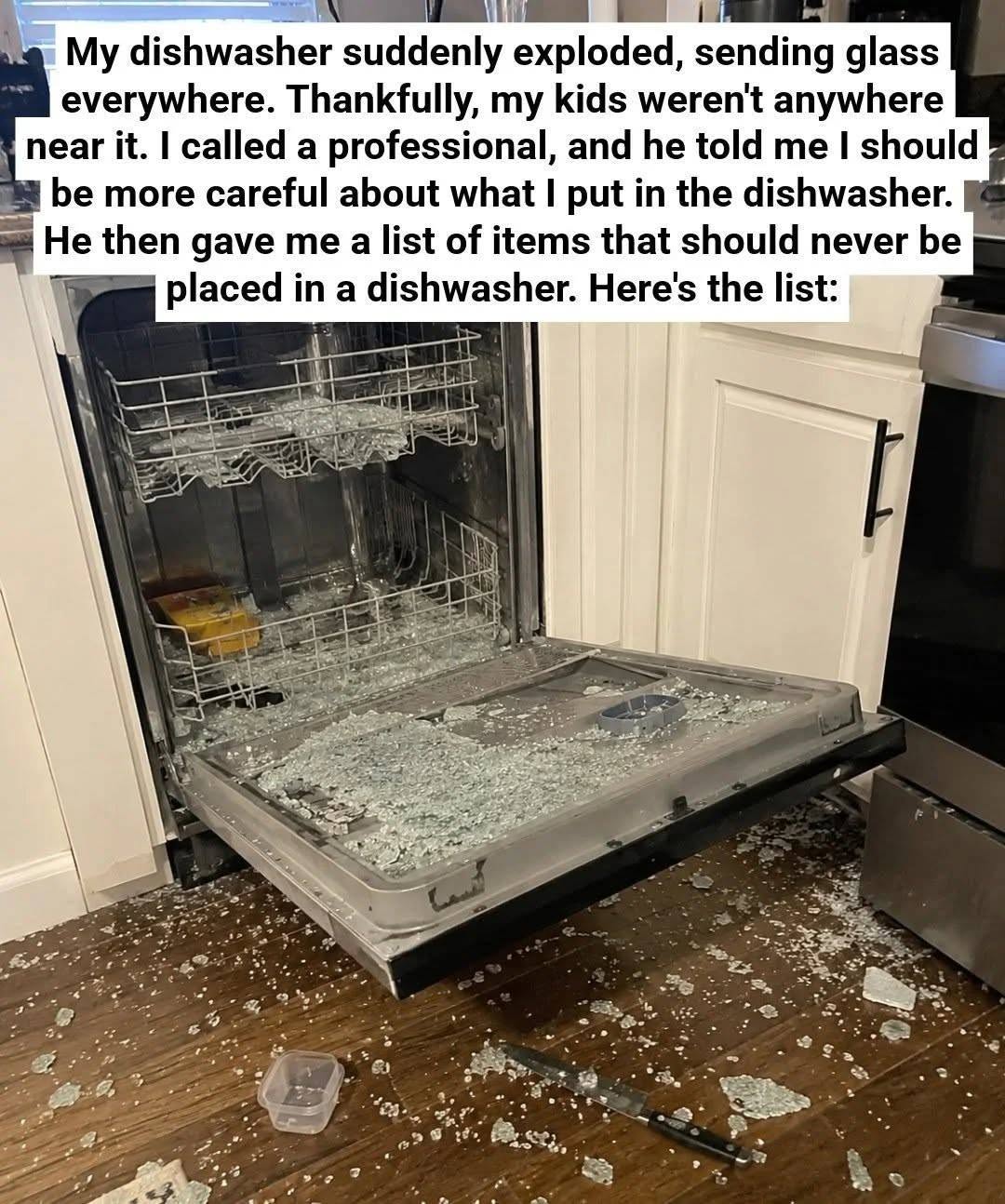 **8 Things You Absolutely Should Not Put in a Dishwasher **
