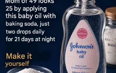 Baby oil with this bicarbonate mixture: