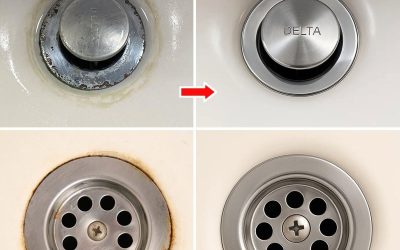 How to remove the dark circle around the faucets