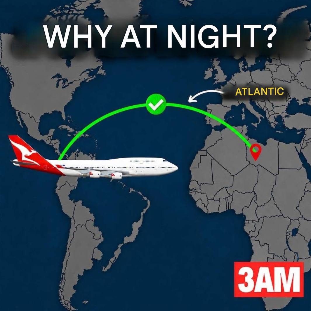 Why don’t planes cross the Atlantic during the day? 🤔🤯… See more